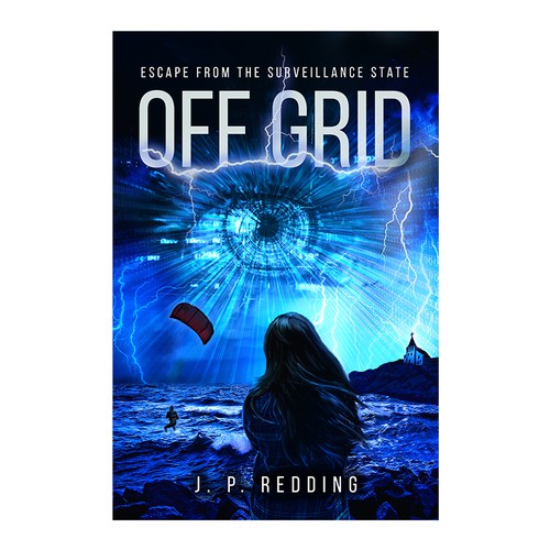 I need an irresistible book cover for my dystopian thriller. Design by desainbagus3