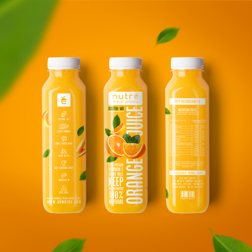 Easy Orange Juice Bottle.. Full Wrap! Design by Rodrigo Vasconcellos