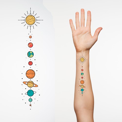 Planetary Tattoo Design Design by Yoga Sentanu