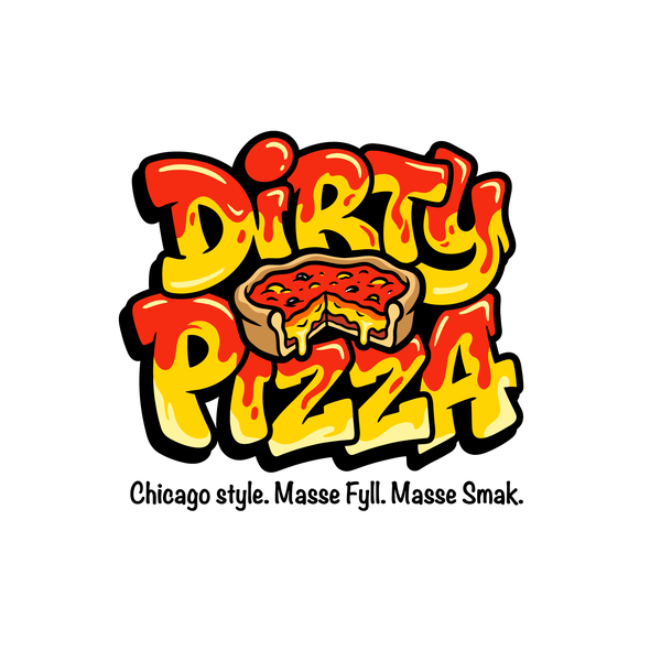 Urban Graffiti Style Pizza Logo Design