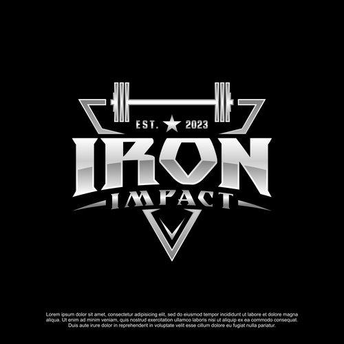 Forged Iron like Logo for an online strength & powerlifting coaching Design by Brainfox