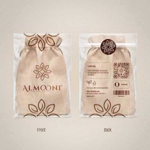 Design a simple yet elegant polybag packaging for our loofah brand Design by La_russa