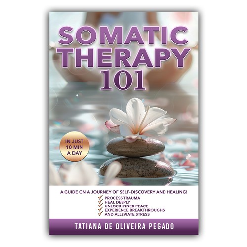 Beautiful & powerful book cover with a lotus flower design Design by GloriaSánchezArtist