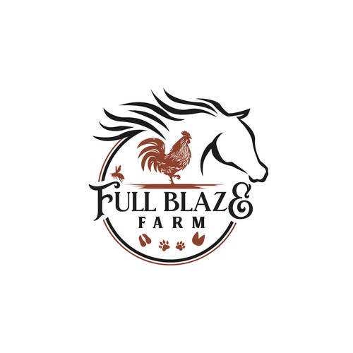 Logo needed for local small farm 'Full Blaze Farm' Design by Monk Brand Design