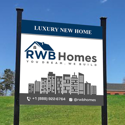 Signage for Luxury Home Builder Design by radhekrishna