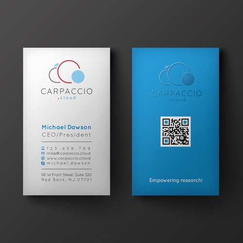 Give more muscle to research with graphic ID for CARPACCIO.cloud Design by kendhie