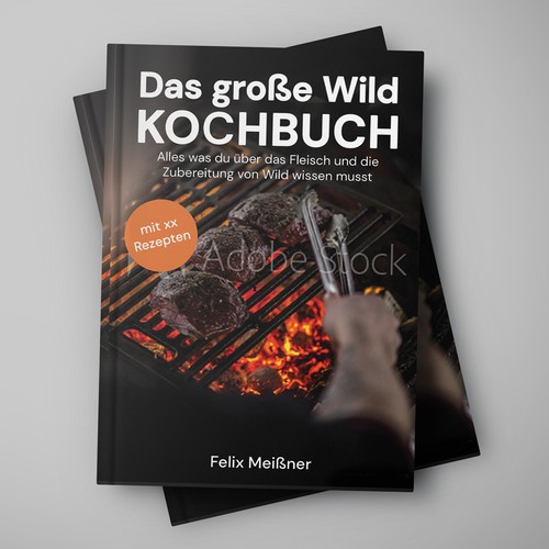 wild meat cookbook cover-ontwerp door Adela.N