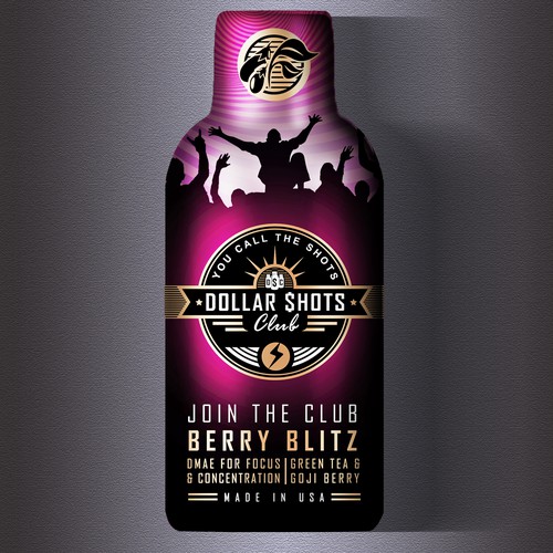 Design di Create an eye-catching energy shot drink bottle design for the relaunch our eCommerce Supplement Shot Co.!! di BRAVO-designs