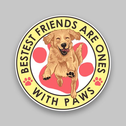 Design an amazing sticker for passionate dog owners and dog lovers Design by Maarhurr