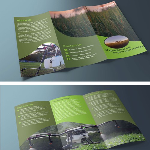 Brochure design ( Drone for agriculture) | Brochure contest