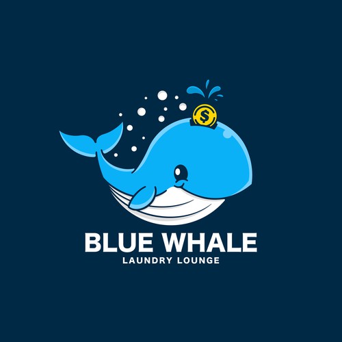 Unleash Your Creativity, Logo Design for "Blue Whale Laundry Lounge" Design by Riza S