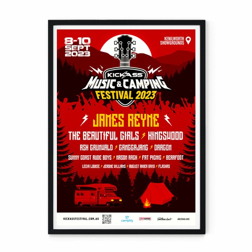 Design Music & Camping Festival Poster Design by vsardju