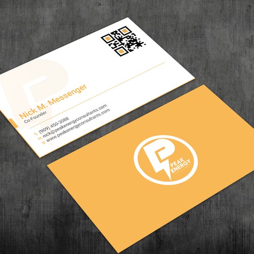 Modern Business Card Design for Electric Energy and Solar Company Design by RENEXIT