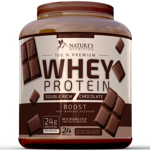 R O S H I NさんのTasty Whey Protein Chocolate Design Needed for Nature's Nutritionデザイン