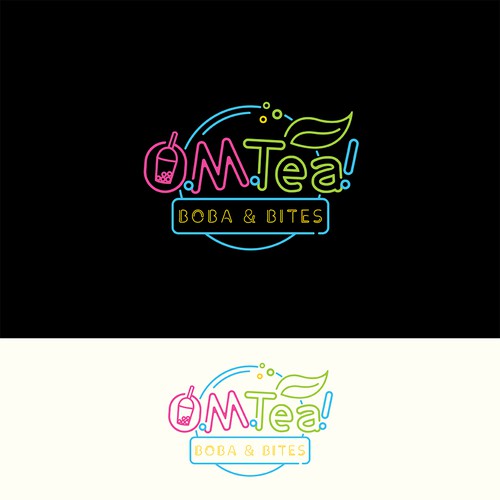 Design eye catching logo for bubble tea shop. Design by GKeso_Designs