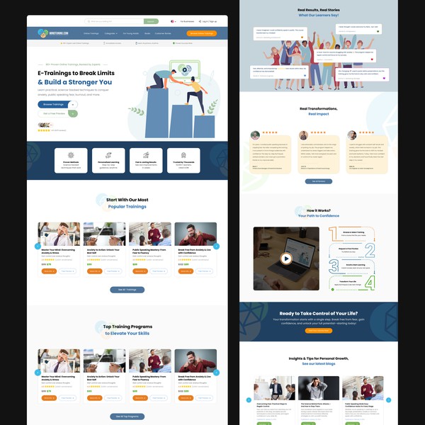 Design by ManalDesign titled "Website for e-learning"