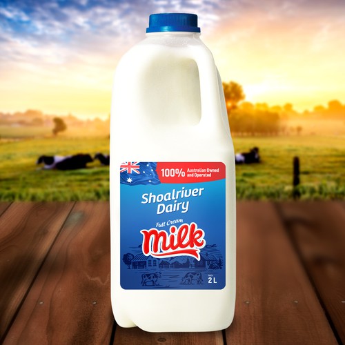 New Milk Label Design by rizal hermansyah