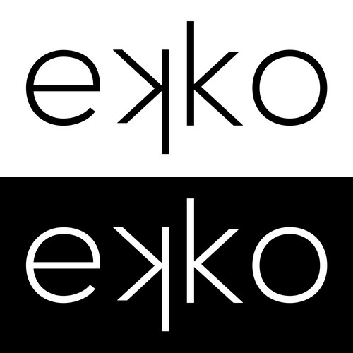 SIMPLE LOGO - ekko Letters then dm after Design by Digital Flame