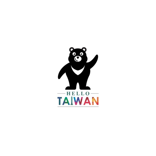 Hello Taiwan Black Bear Design by YDesign27