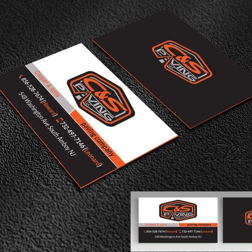 We are an asphalt paving company  card with character, style, stands out from everyone nothing bland no white ,add stuff-ontwerp door SUJAN SARDER