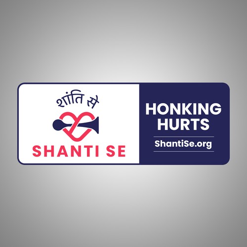 Designs for a no-honking campaign Design by Bittu2015