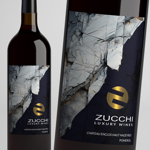Designs | Personalized wine bottle label for a natural stone design ...