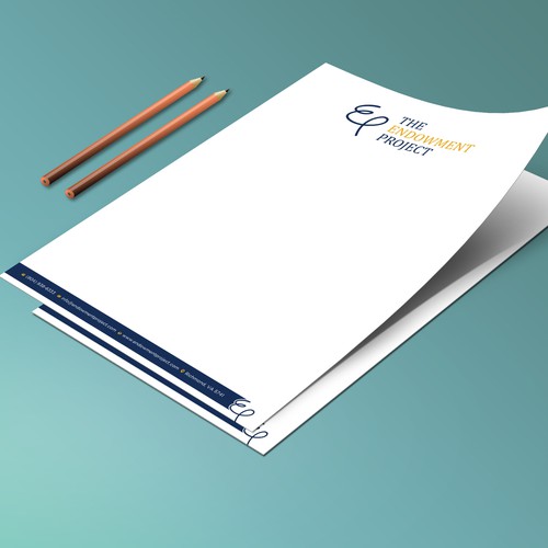 Clean, simple note design, The Endowment Project Design by prosenjit_P