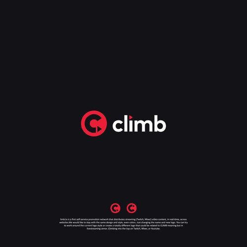 Logo redesign for live stream promotion network Design by megawon®