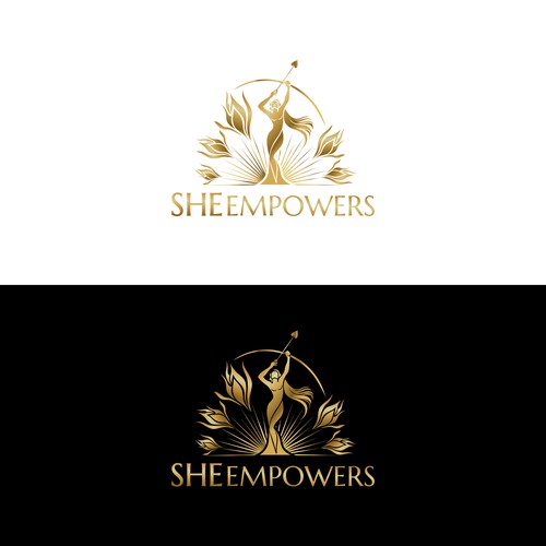 SHEempowers - luxurious design of a woman preferrably in some kind of a circle to appeal to women professionals Design by Marvelous Maria