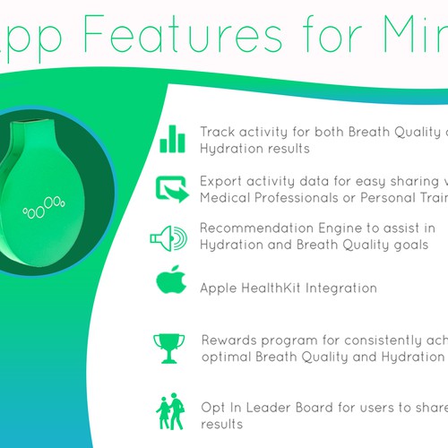 4 HOUR CONTEST - Mint by Breathometer - Indiegogo campaign banner design! Design por READEL