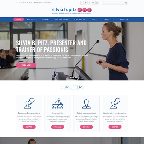 Web page design contest entry by Gendesign