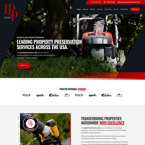 Design a Modern Property Preservation Website Company Design by keilaMaria