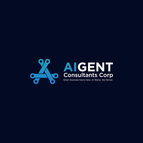 AI Agent Company: Appealing to small to medium sized businesses. Design by Saber Design