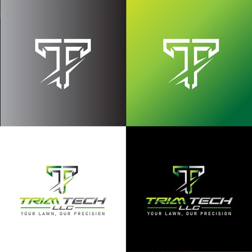 High Tech logo for a new lawn mowing business Design by END™