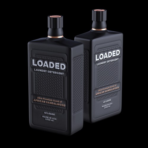 Masculine Cologne-Scented Laundry Detergent Bottle Diseño de Borisshija