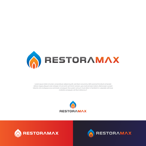 Restoration Company Branding. Design by Raju Anto