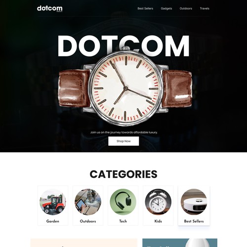 *GUARANTEED PAYOUT* - ECommerce Gadget Store Front Page Design by FuturisticBug