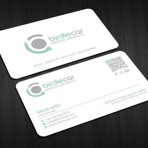 business card for company called birdie Design by Lvana_art©