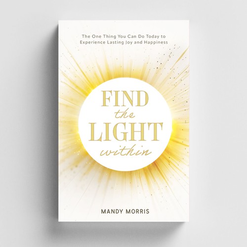 Book cover “find the light within” Design by Elvie Designs