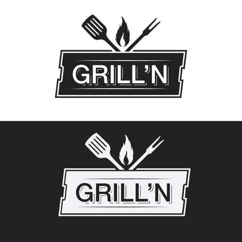 Create a modern classic logo for a high-end barbecue tools and ...