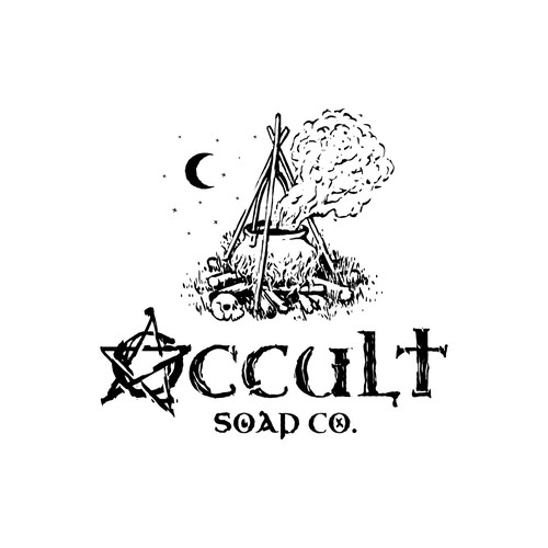 Design a dark rustic “witchy” themed logo for our soap company Design by vuveeh™