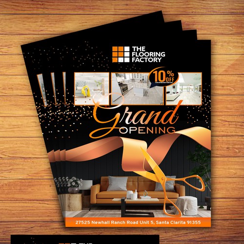 Grand Opening Flyer Ontwerp door Sketch Media™