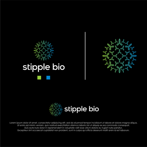 Design a logo for a biotech that uses "molecular stippling" to map out cancer's vulnerabilities Design by Nurseart13