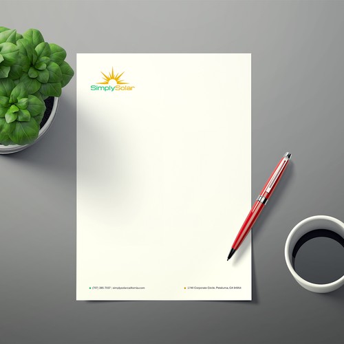 "Renewable Energy Company Letterhead" Design réalisé par Xclusive16