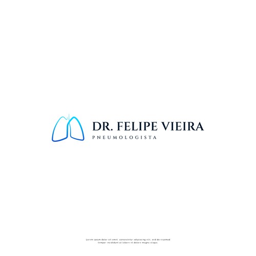"Logotipo para médico pneumologista em consultório para público particular" winning Logo design