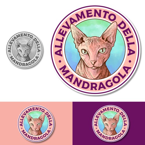 "Logo allevamento gatti" winning Logo design