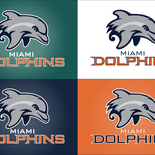 99designs community contest: Help the Miami Dolphins NFL team re-design its logo! Réalisé par JSweat