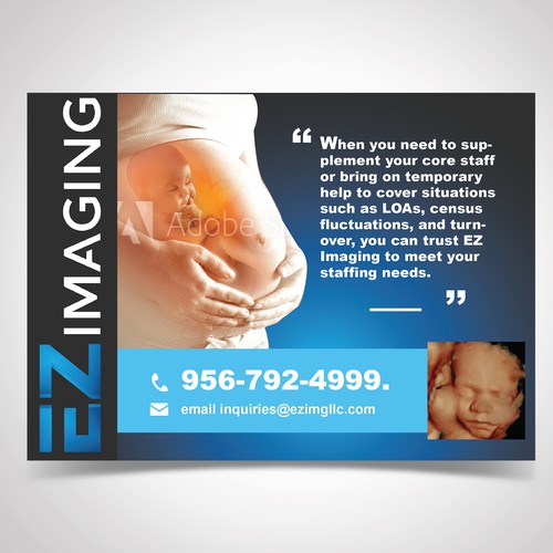 ULTRASOUND STAFFING CARD/FLYER Diseño de idea@Dotcom