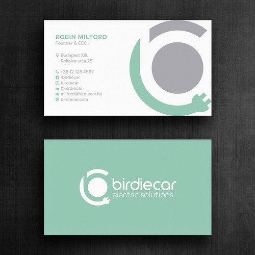 business card for company called birdie Design by Felix SH