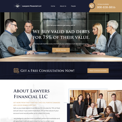 Debt Collection Website Design by Ilmash Network